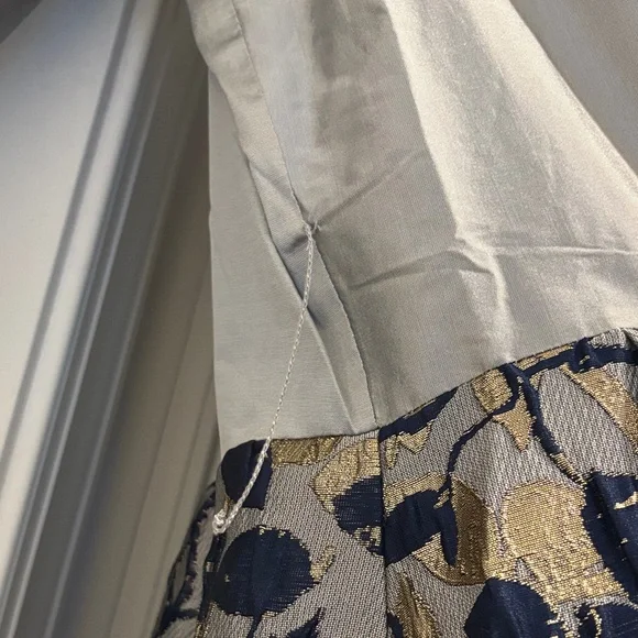 NWT Rickie Freeman Teri Jon taffeta floral front-button cocktail dress, Size 8 - Picture 12 of 15